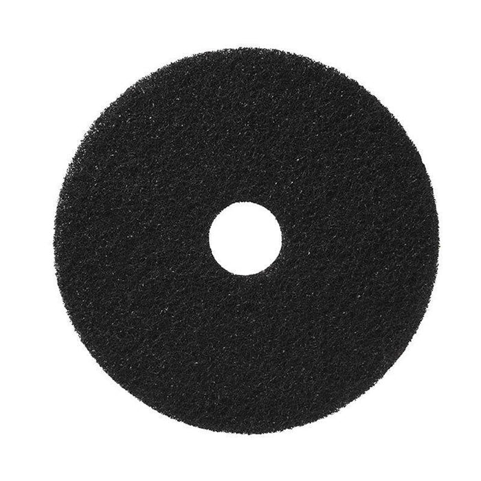 17" Black Floor Stripping Pads - Case of 5 Thumbnail