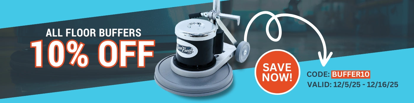 10% off all floor buffers using the code