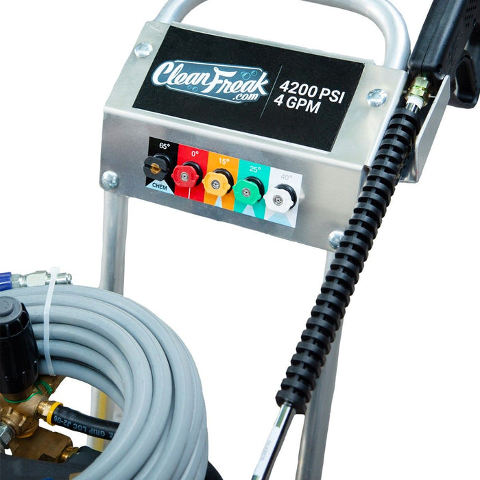 Quick Connect Spray Nozzle Panel View of the CleanFreak® Honda GX390 Engine 4.0 GPM Pressure Washer (Gas) - 4,200 PSI Thumbnail
