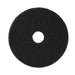 18" Round Black Floor Stripping Pad w/ Center Hole Thumbnail
