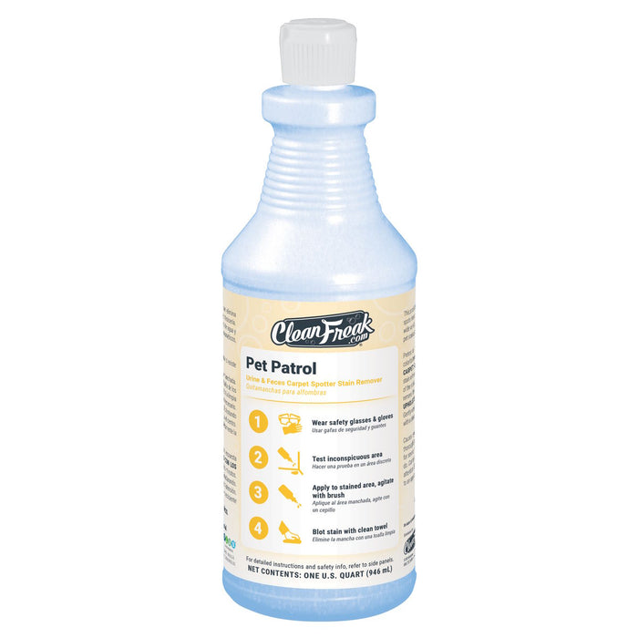 CleanFreak® 'Pet Patrol' Urine & Feces Carpet Spotter Stain Remover Quart Bottle Thumbnail