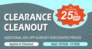 25% Off Clearance. Ends 11/15/26