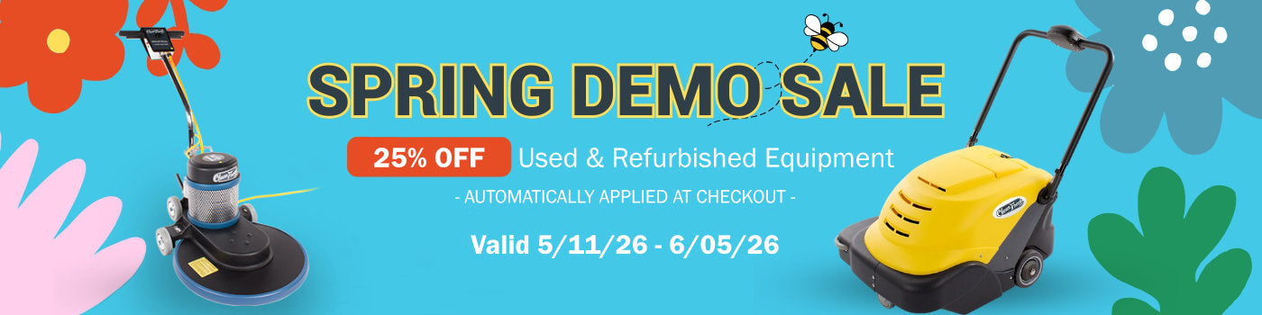 Spring Demo Sale. 25% Used & Refurbished Equipment. Valid 5/11 - 6/05