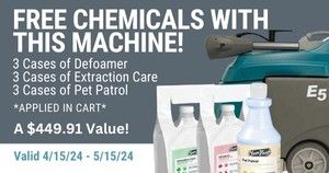 Free 9 Cases Chemicals with this Machine. Ends 5/15/2024
