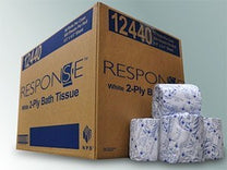 sponse® #12440 Conventional 2-Ply Bath Tissue (4.5" x 183.33' | 500 Sheet) - 96 rolls Thumbnail