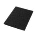 12 x 18 inch Black Floor Stripping Square Pads - Case of 5