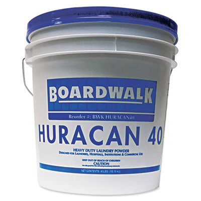 Boardwalk® Huracan 40 Low Suds Heavy Duty Laundry Powder (Fresh Lemon Scent) - 40 lb. Pail Thumbnail