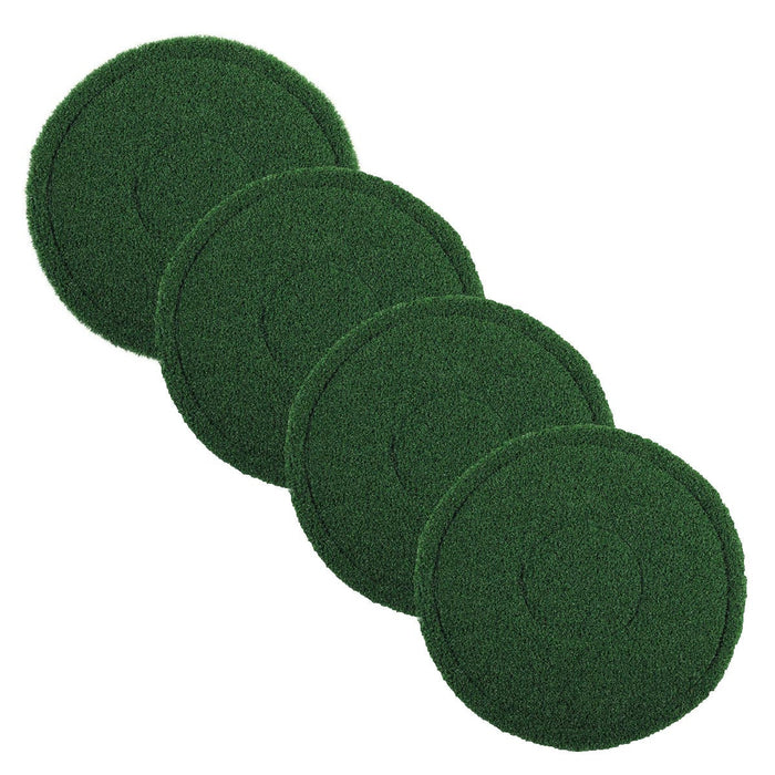 17" Green Extreme Grout Scrubbing Turf Pads for Floor Buffers - Case of 4 Thumbnail