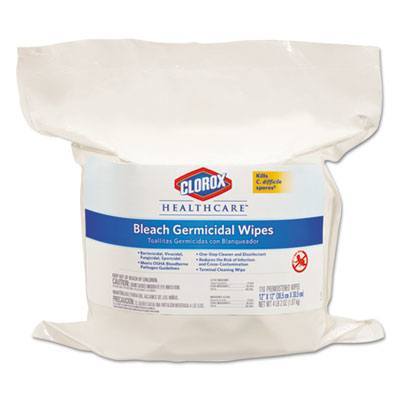 Clorox Healthcare® Bleach Germicidal Disinfectant Wipes #30359 (12" x 12" | 110 Wipe Tub Refills) - Case of 2 Thumbnail