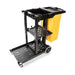 O'Cedar Black 3 Shelf Janitor Cleaning Cart - #96980 Thumbnail