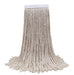 O'Cedar® Economical Cotton White Wet Mop w/ 5" Wide Band (Size: Large | #24) - Cut End