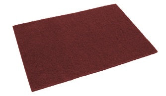 12 x 18 Maroon Eco-Prep Dry Floor Stripping Pads - 10 per Case Thumbnail