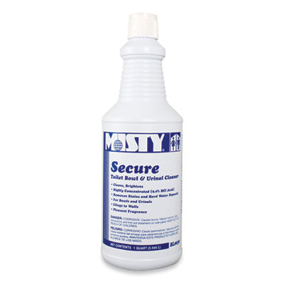 Misty® Secure 9% Hydrochloric Acid Bowl Cleaner (32 oz Bottles) - Case of 12 - #1038801 Thumbnail