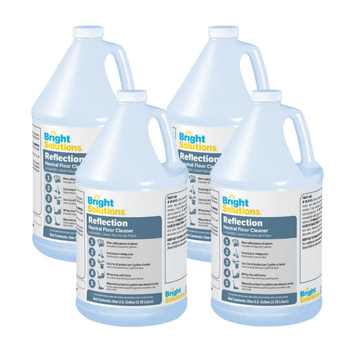 Bright Solutions® 'Reflection' Rinse Free Neutral Floor Cleaner (#180000-41) - Case of 4 Gallons Thumbnail