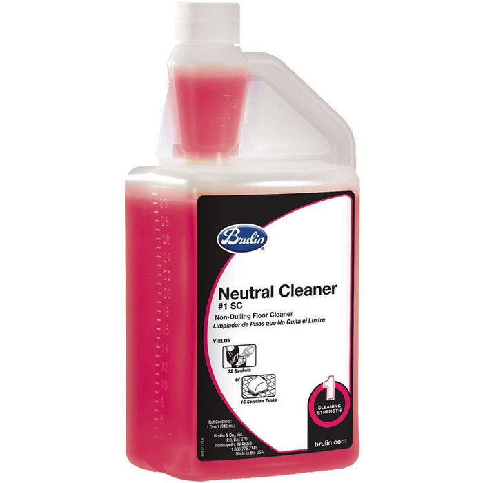 Brulin® #1 Super Concentrated Neutral Cleaner (32 oz. Canteens) - Case of 6