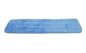 18" x 5" Bulk Blue Microfiber Launderable Flat Mops - Case of 120 Thumbnail