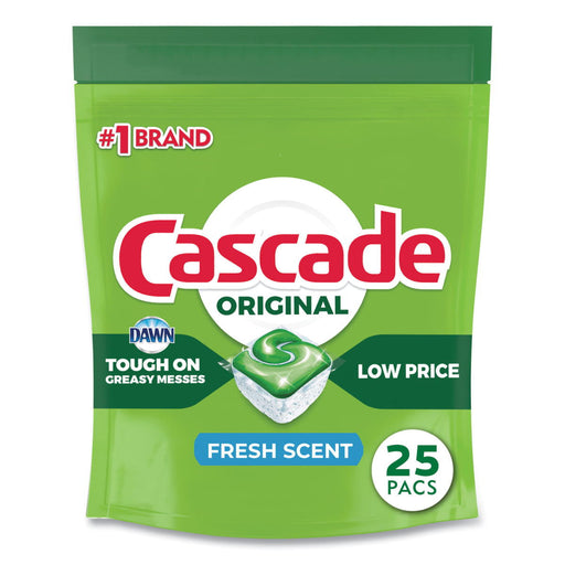 Cascade® Original Fresh Scent Dish Washer ActionPacs (25 Pods per Pouch) - Case of 5 Pouches Thumbnail