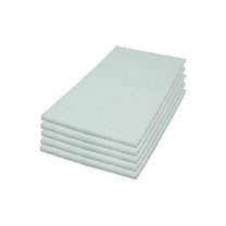 14 x 24 inch White Rectangular Polishing & Buffing Pads - Case of 5 Thumbnail