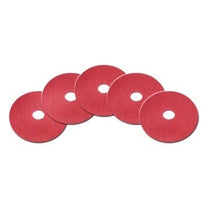 18 inch Red Light Duty Floor Scrubbing Pads - 5 per Case Thumbnail