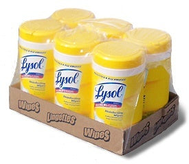 Lysol® Lemon & Lime Blossom Scent Disinfecting Wipes (80 Wipe Canisters) - Case of 6 Thumbnail
