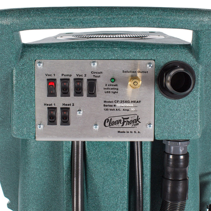 CleaFreak® Heated 500 PSI Extractor - Control Panel with On/Off Switches Thumbnail