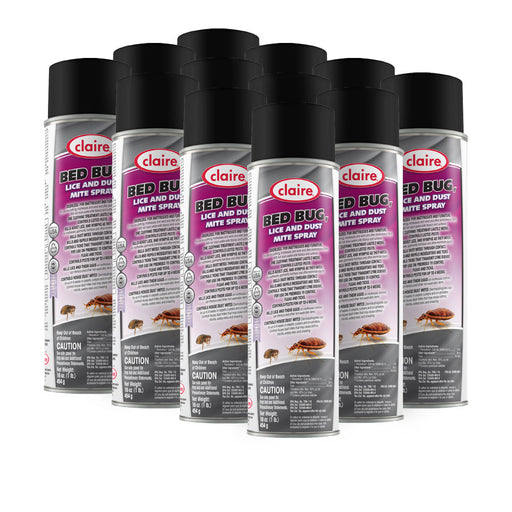 Claire® Bed Bug, Lice and Dust Mite Spray (16 oz. Aerosol Cans) - Case of 12 Thumbnail