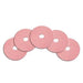 Case of 5 CleanFreak® 17" Pink Top Shine Floor Polishing Pads