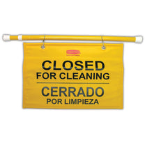 Rubbermaid® Doorway Hanging 'Closed for Cleaning' Safety (#FG9S1600YEL) Thumbnail