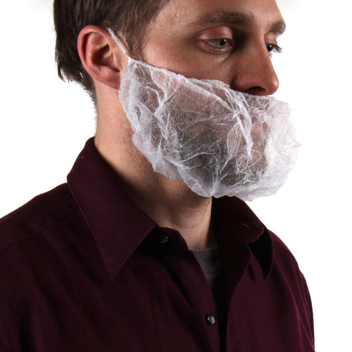 Disposable Polypropylene Beard Covers (1 Size Fits All) - Case of 1000 Thumbnail
