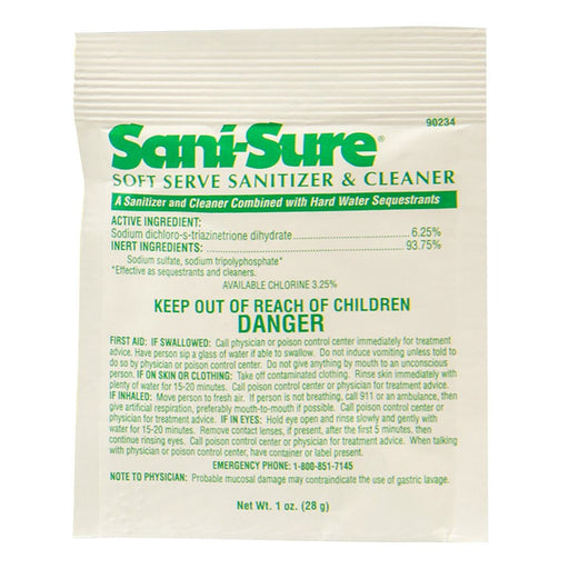 Sani-Sure® Soft-Serve Equipment Sanitizer & Cleaner Pouches Thumbnail