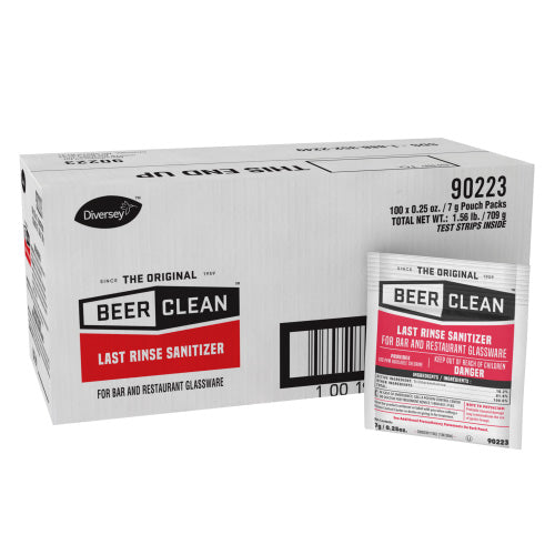 Beer Clean® Last Rinse Glass Sanitizer (0.25 oz. Packets) - Case of 100 Thumbnail