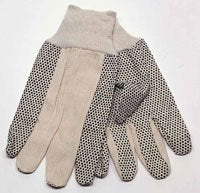 Safety Zone® Black PVC Dotted Cotton Canvas Gloves - Case of 300 Thumbnail
