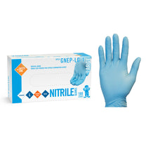 Safety Zone® Blue 4.25 Mil Food & Exam Grade Powder-Free Nitrile Gloves (S - XL Sizes Available) - Case of 100 Thumbnail