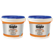 GOJO® Fast Towels Hand & Surface Cleaning Towels (9" x 10" | 225 Wipe Buckets) - Case of 2 Thumbnail