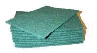 6 x 9 inch General Purpose Green Handheld Scrubbing Pads - Case of 60 Thumbnail