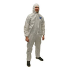 Malt by Impact® ProMax® Microporous White Coveralls w/ Zipper Front, Attached Hood, Elastic Wrists & Ankles - Case of 25 Thumbnail