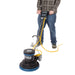 CleanFreak® 13 inch Floor Buffer In Use Scrubbing Carpet Thumbnail