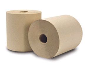 Response® #30400 Brown 8" x 800' Natural Kraft Paper Towel Rolls (1-Ply) - 6 Rolls Thumbnail