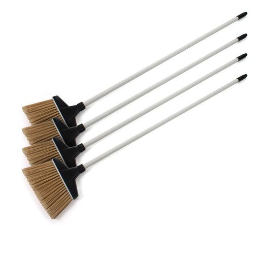 MaxiSweep™ Angle Broom, Flagged - White Fiberglass Handle - Case of 4 Thumbnail
