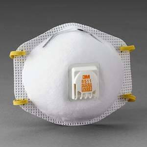 3M™ #8511 NIOSH Approved N95 Particulate Respirator w/ Cool Flow Exhalation Valve - Box of 10 Thumbnail