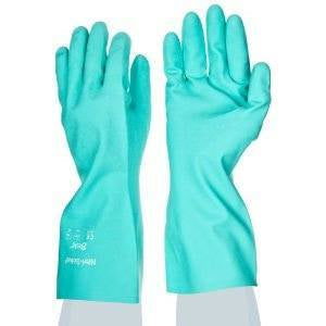 Best® Manufacturing Nitri-Solve® 13” Green 11 Mil Chemical Resistant Unsupported Nitrile Gloves (S - 2X Sizes Available) - Pack of 12 Thumbnail