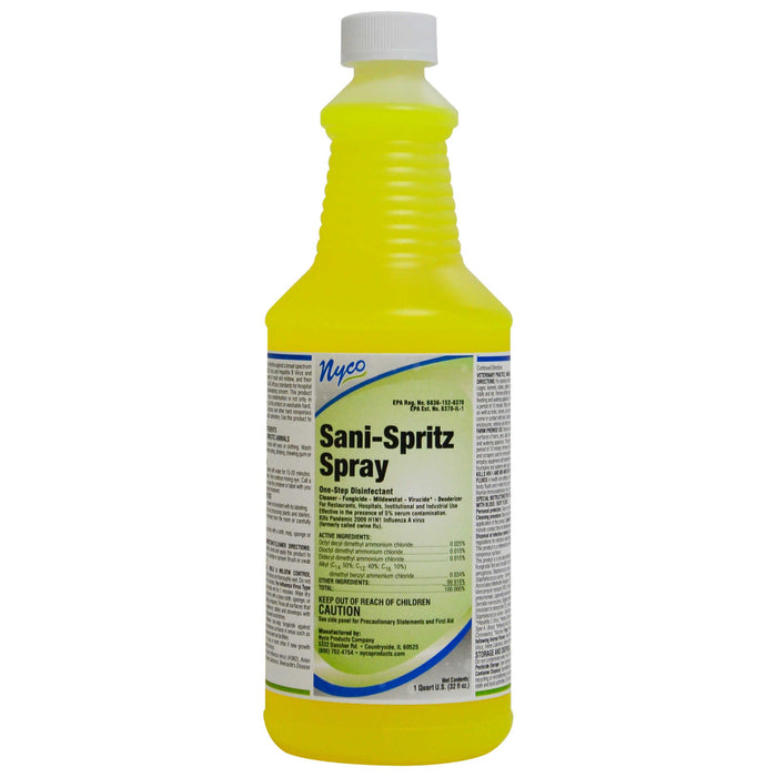 Nyco® Sani-Spritz One-Step Disinfectant Spray (#NL763-Q12) - 12 Quarts Thumbnail