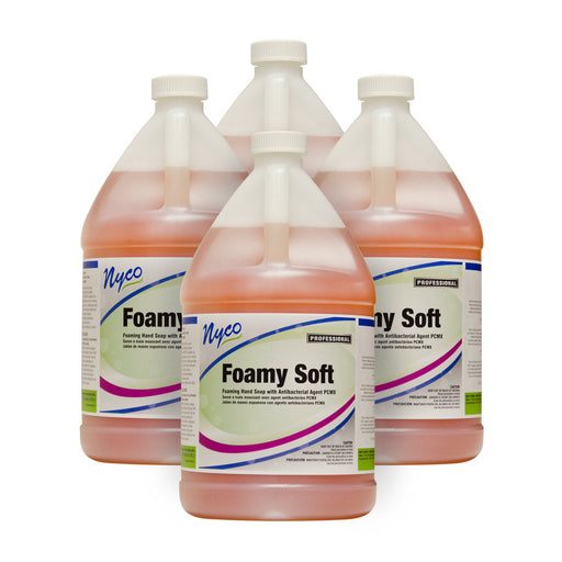 Nyco® Foamy Soft Antibacterial Foaming Hand Soap w/ PCMX (1 Gallon Bottles) - Case of 4 - #NL556-G4 Thumbnail