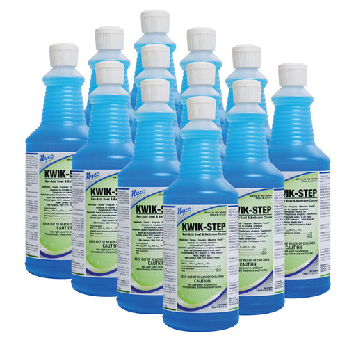 Nyco® Kwik-Step Non-Acid Bowl & Bathroom Cleaner - Case of 32 oz. Flip Top Bottles Thumbnail