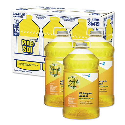 Pine-Sol® #35419 Lemon Fresh All-Purpose Cleaner (144 oz. Bottles) - Case of 3 Thumbnail