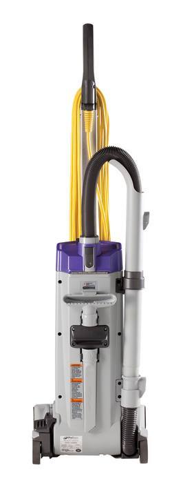 ProGen 12 Upright Vac - Back View with Tools Mounted Thumbnail