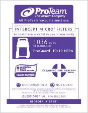ProGuard 10 Intercept Micro Filter Bags