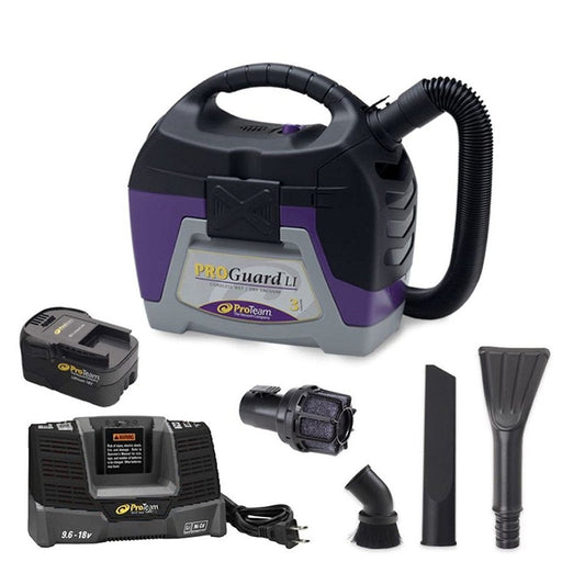 ProTeam® ProGuard™ Lithium Ion Battery Powered Wet/Dry Vacuum (#107495) - 3 Gallon Thumbnail