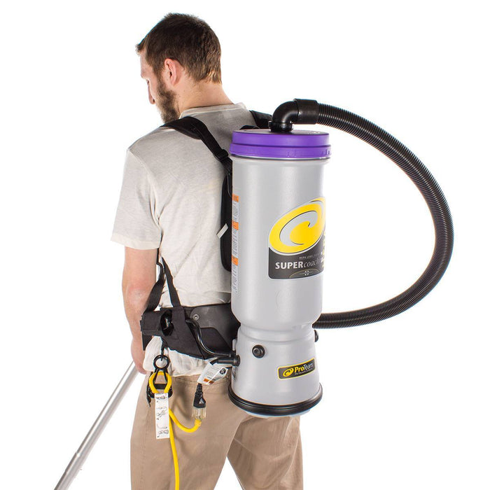 ProTeam® Super CoachVac Backpack Vacuum Being Worn Thumbnail