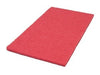 14 x 24 inch Red Rectangular Floor Scrubbing & Buffing Pad Thumbnail